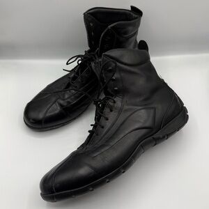 Pirelli Tire Made In Italy Motorcycle Riding Lace Up Leather Boots – Size 45 EU